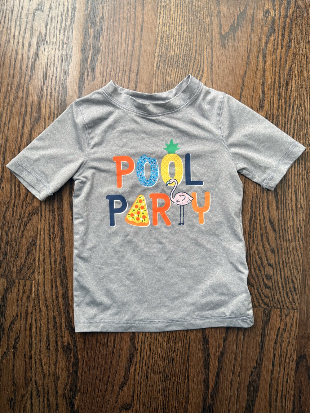 Cat & Jack Kids Gray 'Pool Party' Rashguard